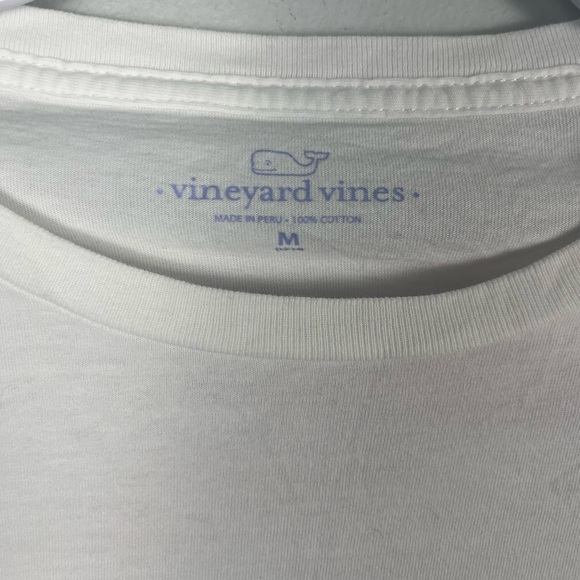 Vineyard Vines Happy Holidays Kids long sleeve white shirt size mediumm - Picture 2 of 3